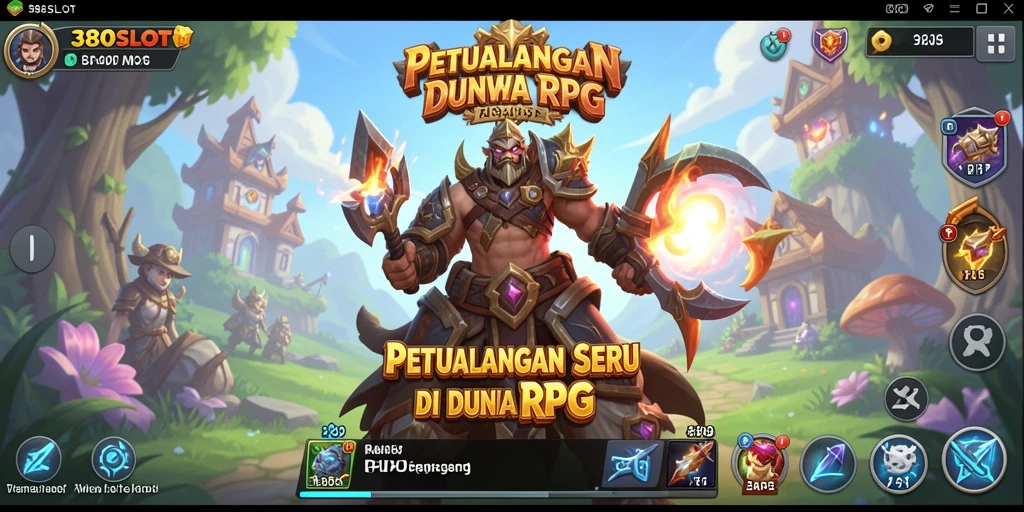 Tampilan antarmuka pengguna dalam game RPG 380SLOT yang mengesankan.