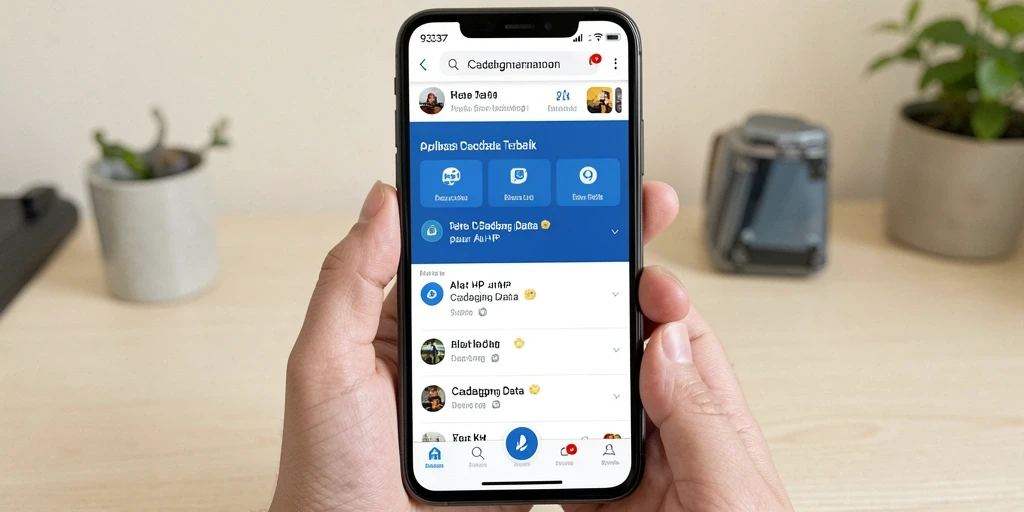 Antarmuka aplikasi 93337 untuk cadangan data yang mudah digunakan.