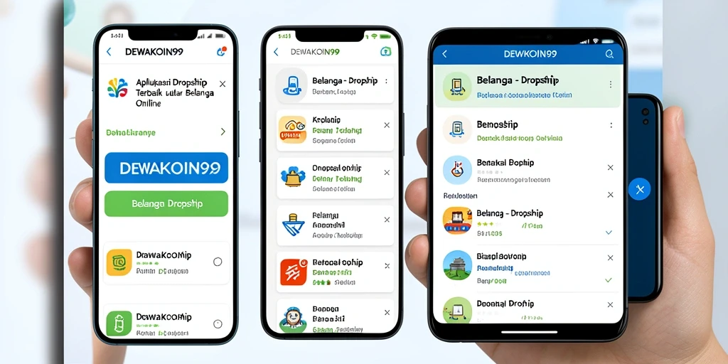 Antarmuka DEWAKOIN99 yang mudah digunakan untuk dropship.